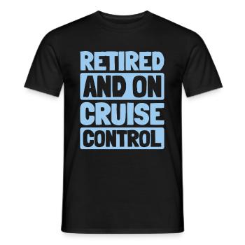 Cruise Retraite - T-shirt homme - noir - Devant - AI Model Male 178 light (178cm)