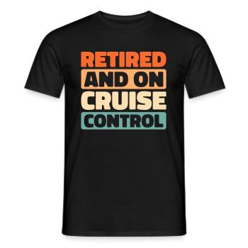 Cruise Retraite - T-shirt homme - noir - Devant - AI Model Male 178 light (178cm)