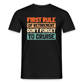 Cruise Retraite - T-shirt homme - noir - Devant - AI Model Male 178 light (178cm)