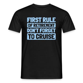 Cruise Retraite - T-shirt homme - noir - Devant - AI Model Male 178 light (178cm)