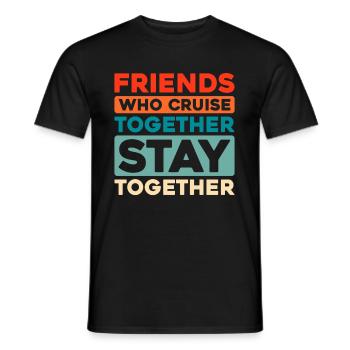 Croisière - T-shirt homme - noir - Devant - AI Model Male 178 light (178cm)