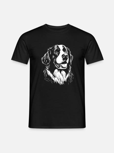Bernese Mountain Dog - Dog Fan - Men's T-Shirt - black