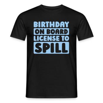 Croisière d’anniversaire à Kreuzfahrt - T-shirt homme - noir - Devant - AI Model Male 178 light (178cm)