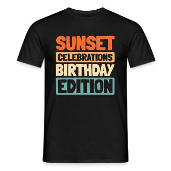Croisière d’anniversaire à Kreuzfahrt - T-shirt homme - noir - Devant - AI Model Male 178 light (178cm)