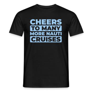 Croisière d’anniversaire à Kreuzfahrt - T-shirt homme - noir - Devant - AI Model Male 178 light (178cm)