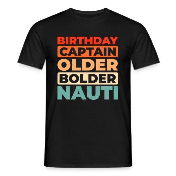 Croisière d’anniversaire à Kreuzfahrt - T-shirt homme - noir - Devant - AI Model Male 178 light (178cm)