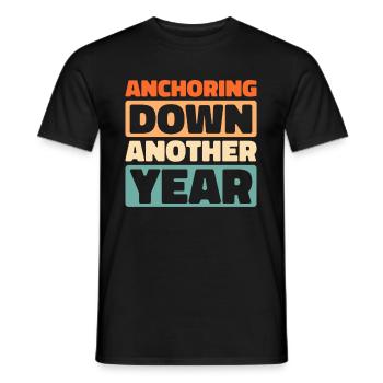 Croisière d’anniversaire à Kreuzfahrt - T-shirt homme - noir - Devant - AI Model Male 178 light (178cm)