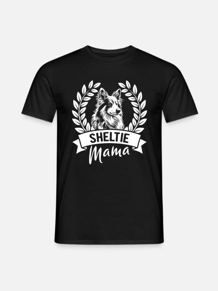 Sheltie Mama - Dog Owner - Men's T-Shirt - black