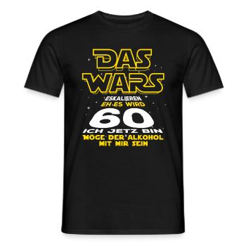 Das Wars, 60 ich jetzt bin. Geburtstag Geschenk - Männer T-Shirt - Schwarz - Vorne - AI Model Male 178 light (178cm)