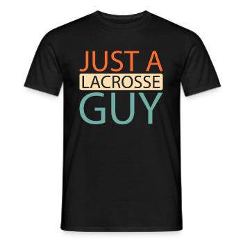 La crosse juste un gars de crosse - T-shirt homme - noir - Devant - AI Model Male 178 light (178cm)