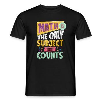 Mathe Mathematik Lustig Math Funny Pun - Männer T-Shirt - Schwarz - Vorne - AI Model Male 178 light (178cm)