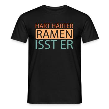 Ramen - T-shirt homme - noir - Devant - AI Model Male 178 light (178cm)