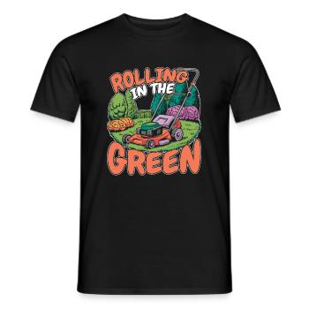 Rasenmäher Mähen - Männer T-Shirt - Schwarz - Vorne - AI Model Male 178 light (178cm)