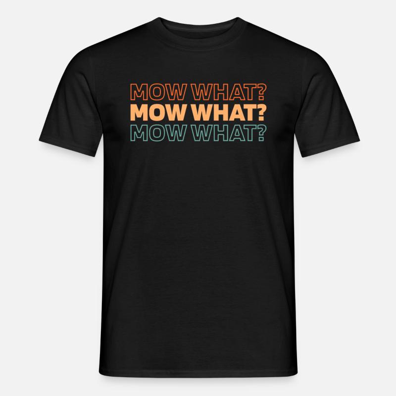 Rasenmäher Mähen - Männer T-Shirt - Schwarz