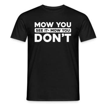 Rasenmäher Mähen - Männer T-Shirt - Schwarz - Vorne - AI Model Male 178 light (178cm)