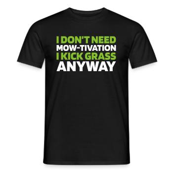 Rasenmäher Mähen - Männer T-Shirt - Schwarz - Vorne - AI Model Male 178 light (178cm)