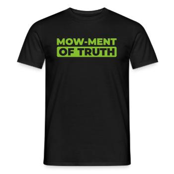 Grasmaaier maaien - Heren T-shirt - zwart - Voor - AI Model Male 178 light (178cm)