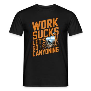 Canyoning Rappelling - Männer T-Shirt - Schwarz - Vorne - AI Model Male 178 light (178cm)