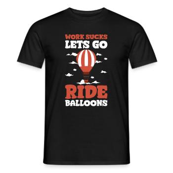 Heißluftballon Ballonfahren - Männer T-Shirt - Schwarz - Vorne - AI Model Male 178 light (178cm)