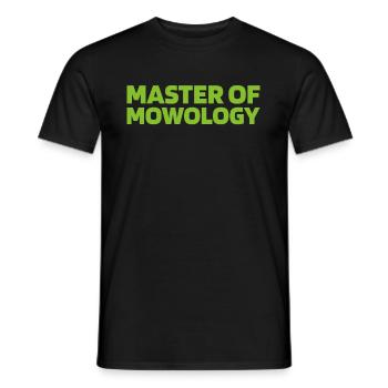 Grasmaaier maaien - Heren T-shirt - zwart - Voor - AI Model Male 178 light (178cm)
