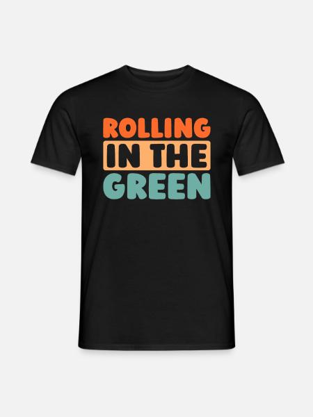 Rasenmäher Mähen - Männer T-Shirt - Schwarz