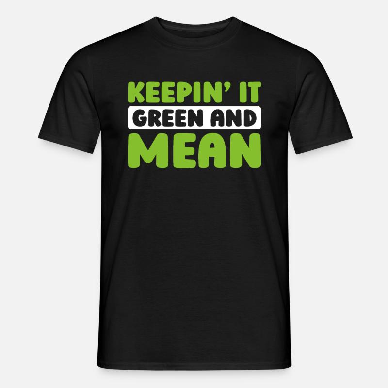 Rasenmäher Mähen - Männer T-Shirt - Schwarz