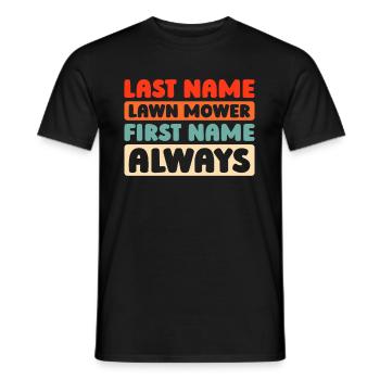 Rasenmäher Mähen - Männer T-Shirt - Schwarz - Vorne - AI Model Male 178 light (178cm)