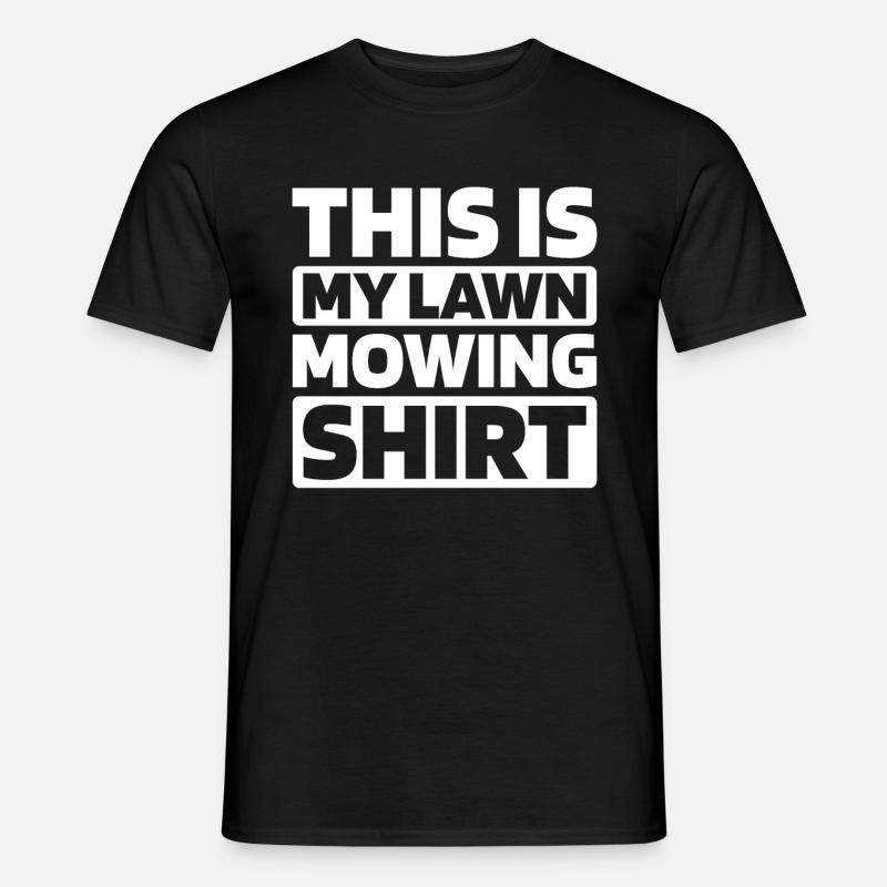 Rasenmäher Mähen - Männer T-Shirt - Schwarz