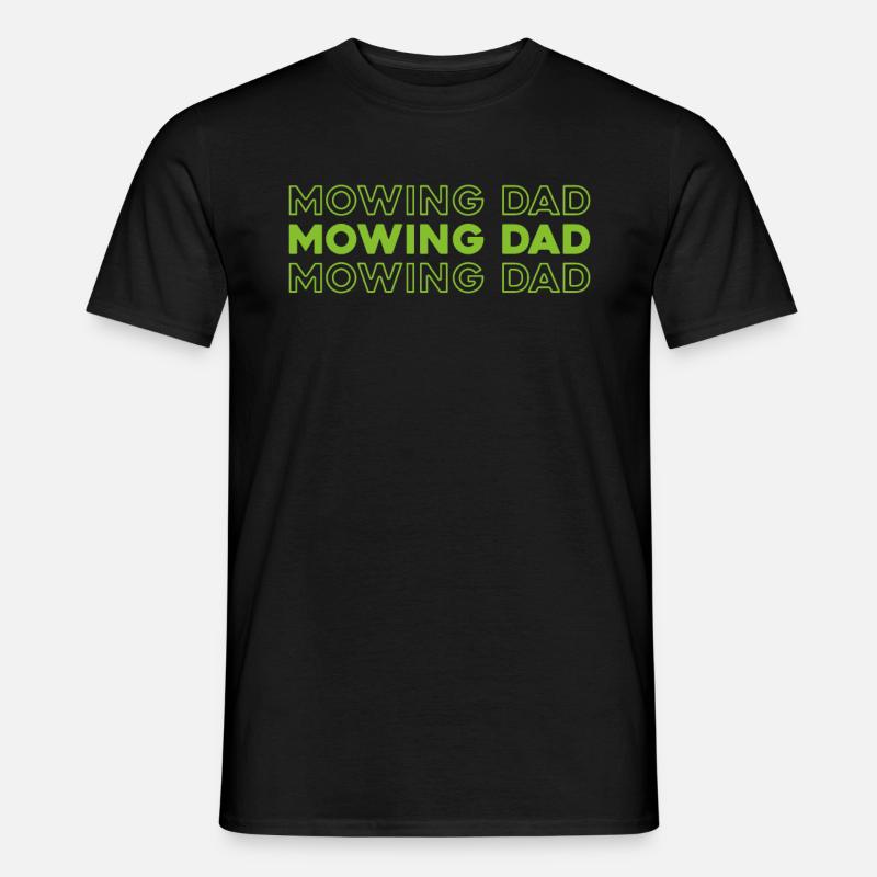 Rasenmäher Mähen - Männer T-Shirt - Schwarz