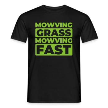 Rasenmäher Mähen - Männer T-Shirt - Schwarz - Vorne - AI Model Male 178 light (178cm)