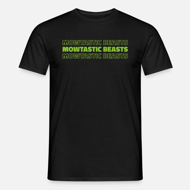 Rasenmäher Mähen - Männer T-Shirt - Schwarz