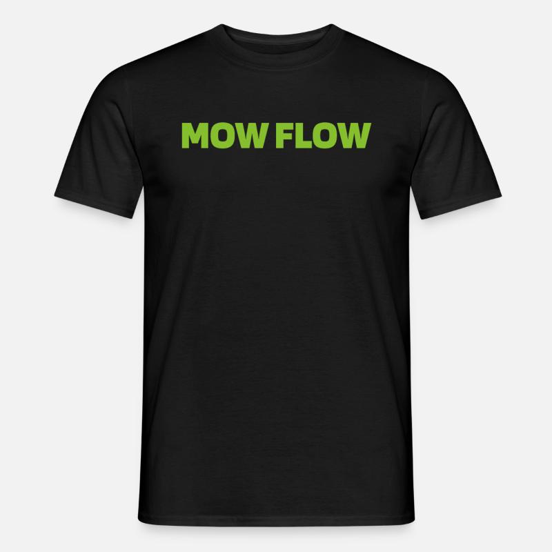 Rasenmäher Mähen - Männer T-Shirt - Schwarz
