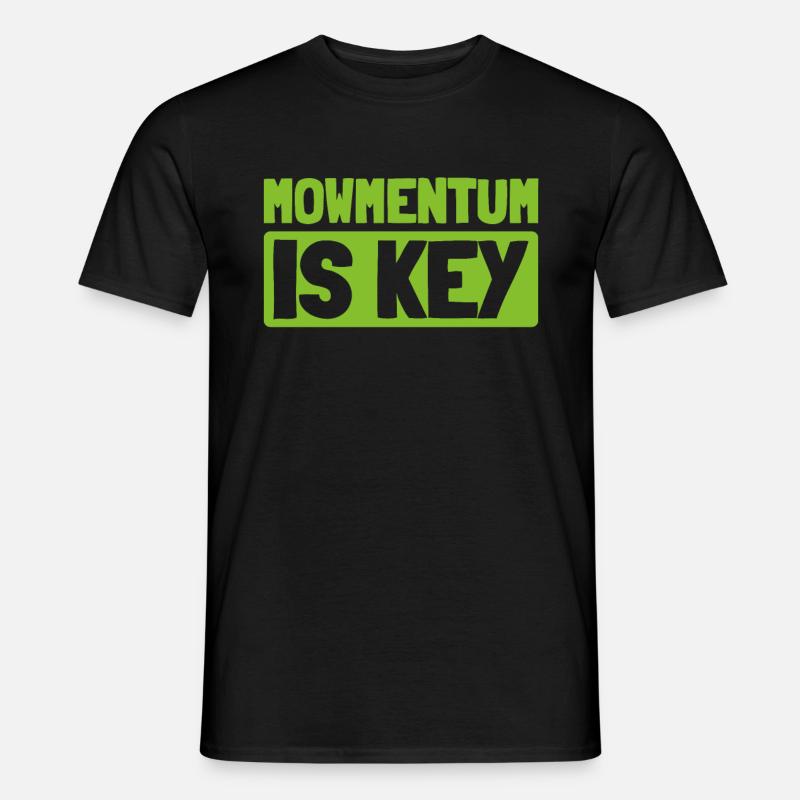 Rasenmäher Mähen - Männer T-Shirt - Schwarz