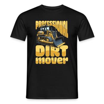 Bulldozer Planierraupe - Men's T-Shirt - black - Front - AI Model Male 178 light (178cm)