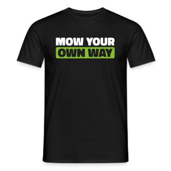 Rasenmäher Mähen - Männer T-Shirt - Schwarz - Vorne - AI Model Male 178 light (178cm)