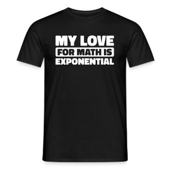 Mathe Mathematik Math Funny Pun - Männer T-Shirt - Schwarz - Vorne - AI Model Male 178 light (178cm)