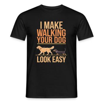Maître-chien - T-shirt homme - noir - Devant - AI Model Male 178 light (178cm)