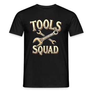Monteur Kader - Männer T-Shirt - Schwarz - Vorne - AI Model Male 178 light (178cm)