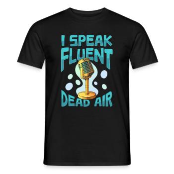 Ansager - Männer T-Shirt - Schwarz - Vorne - AI Model Male 178 light (178cm)
