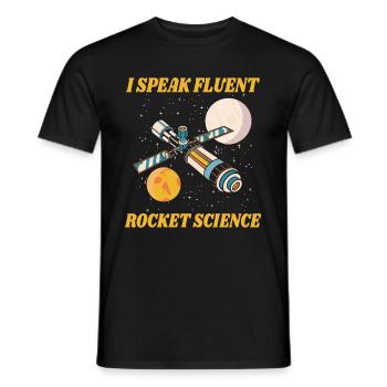 Aerospace Engineer - Men's T-Shirt - black - Front - AI Model Male 178 light (178cm)