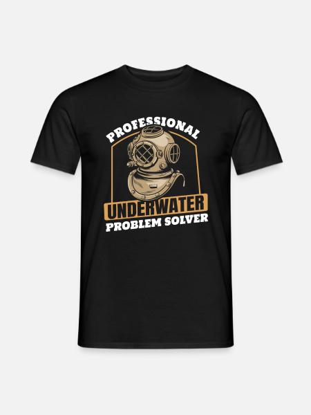 Commercial diver - Men's T-Shirt - black