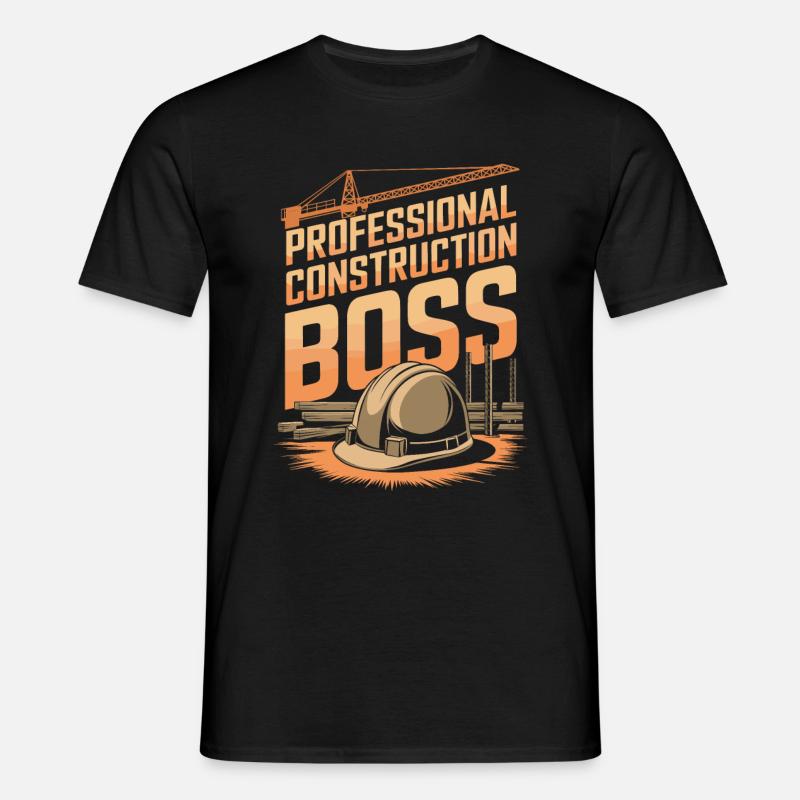 Construction foreman - Men's T-Shirt - black
