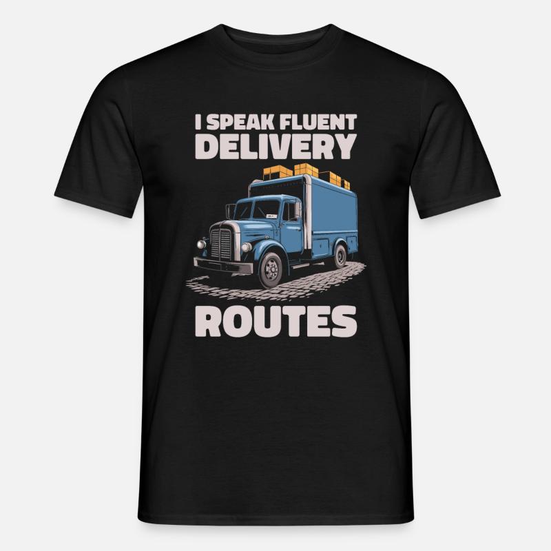 Kurier - Männer T-Shirt - Schwarz