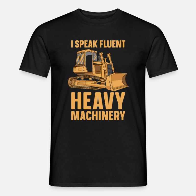 Bulldozer Planierraupe - Männer T-Shirt - Schwarz