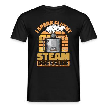 Boiler operators - Men's T-Shirt - black - Front - AI Model Male 178 light (178cm)
