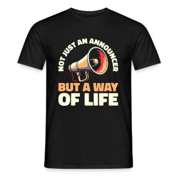 Speaker - T-shirt homme - noir - Devant - AI Model Male 178 light (178cm)