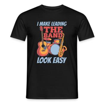 Band Director - Men's T-Shirt - black - Front - AI Model Male 178 light (178cm)