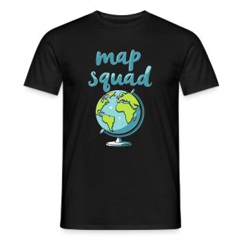 Geography Geographer Kader - Men's T-Shirt - black - Front - AI Model Male 178 light (178cm)