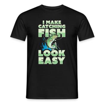 Pêcheur - T-shirt homme - noir - Devant - AI Model Male 178 light (178cm)