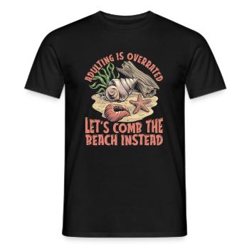 Strandkämmen - Männer T-Shirt - Schwarz - Vorne - AI Model Male 178 light (178cm)